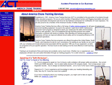 Tablet Screenshot of americacranetraining.com